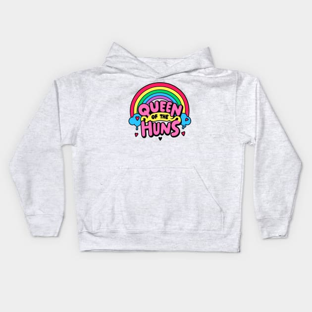 Queen of the Huns Kids Hoodie by Sketchy